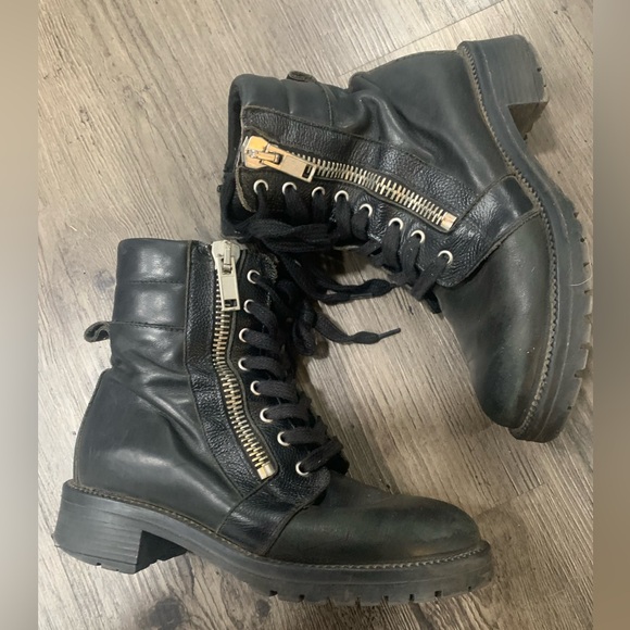 Biker Boot  Size 36 Bk - Picture 1 of 5